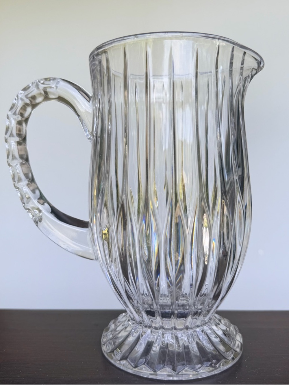 Mikasa Park Lane Crystal Footed Pitcher - Picture 3 of 4